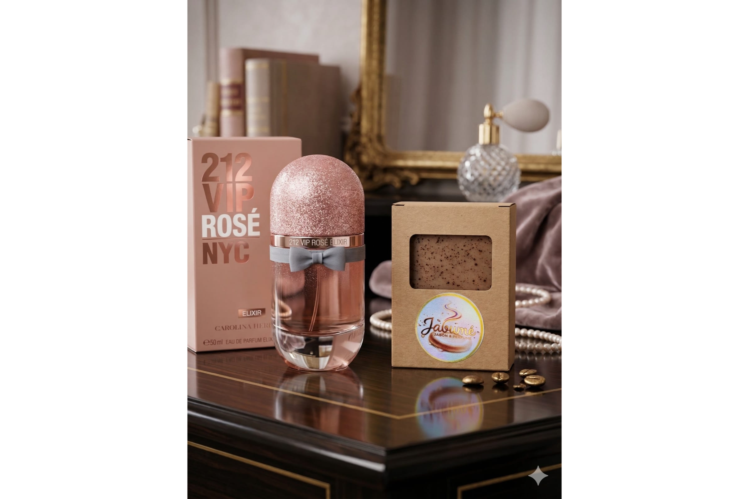 Jabón con perfume 212 VIP ROSÉ NYC