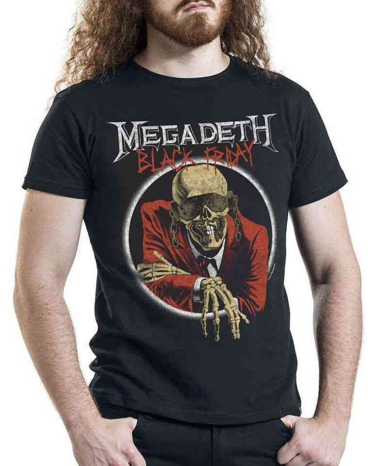 CAMISETAS BANDAS DE ROCK DISEÑO MEGADETH