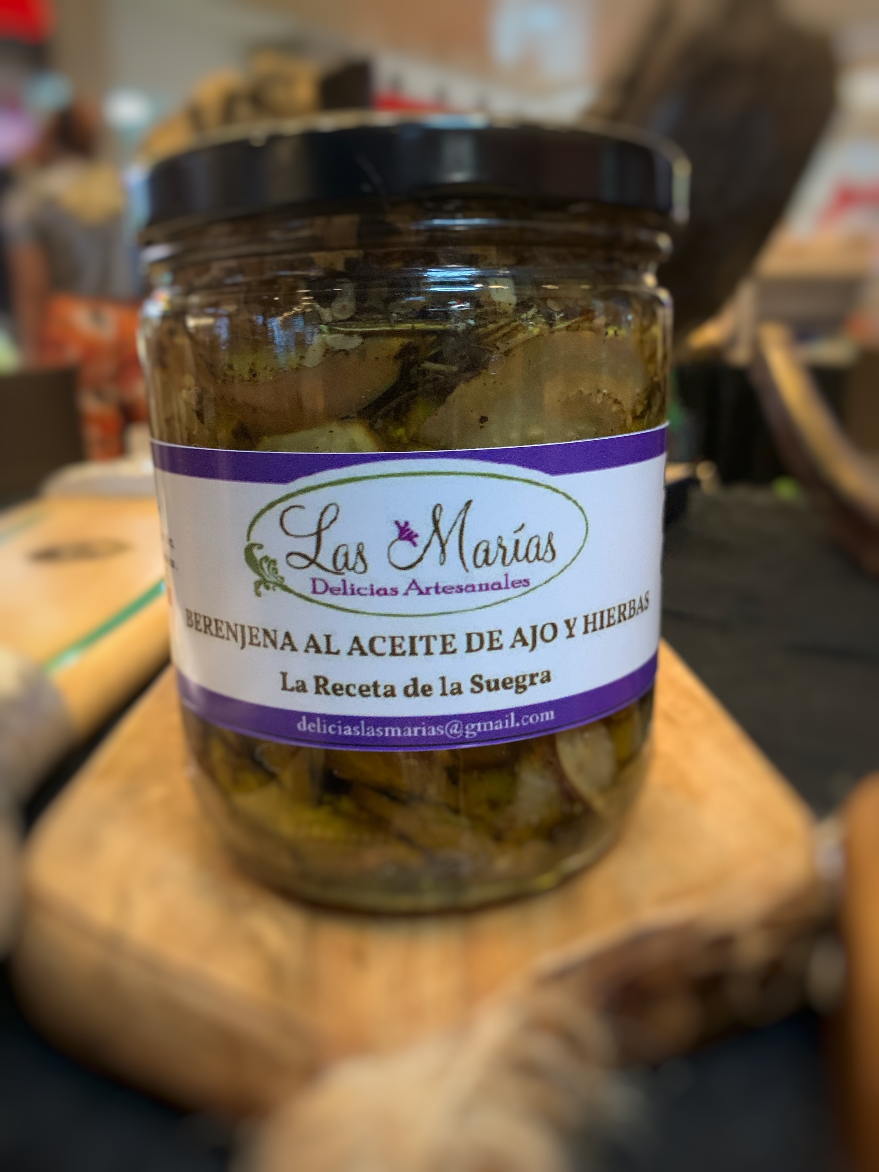 Berenjenas en Aceite de Ajo