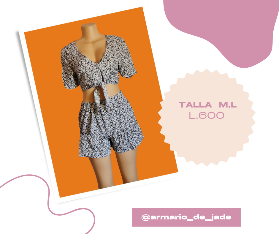 Conjunto 2 piezas (Top y Short) 