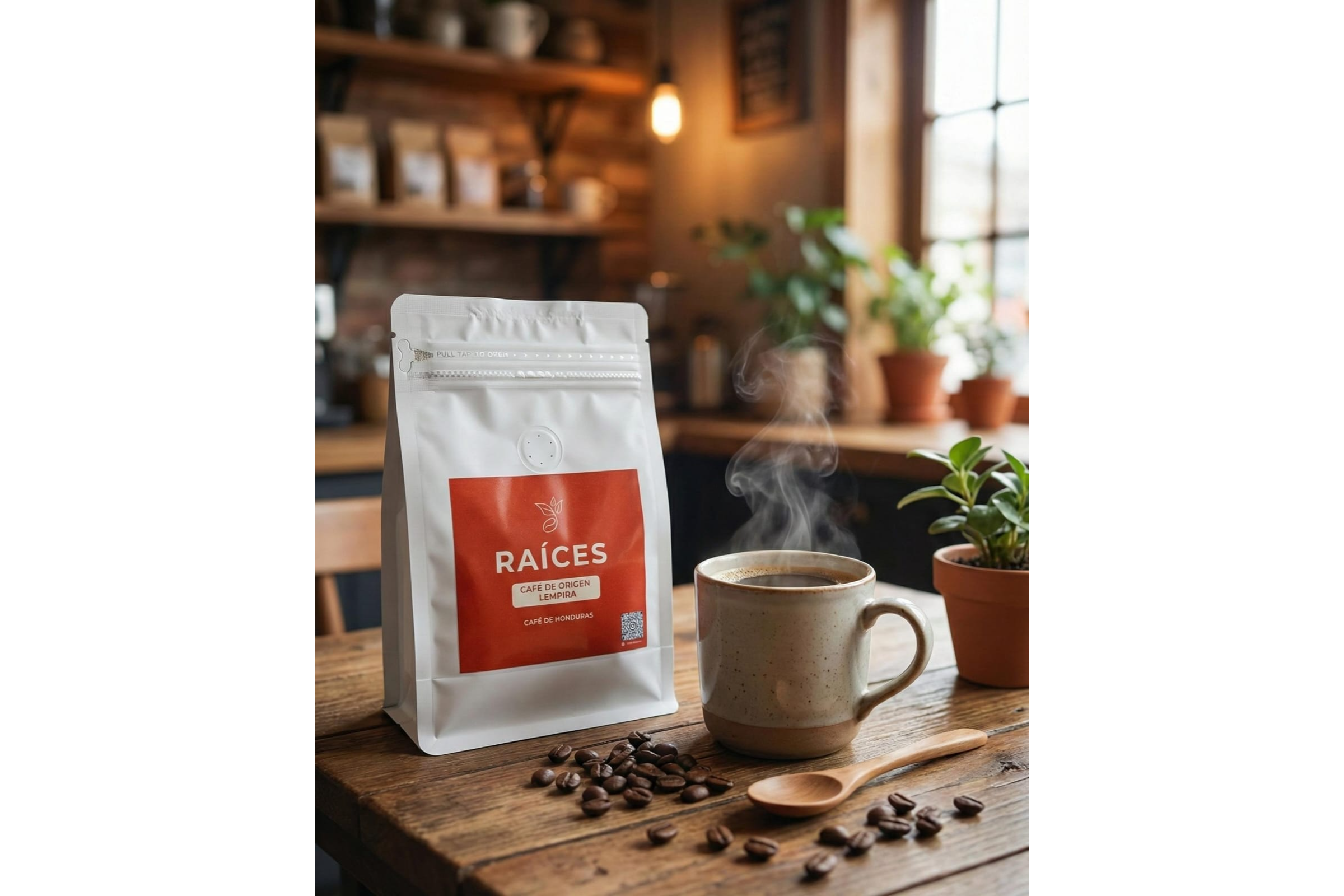 Café Raices Procesos Natural De Origen Lempira.