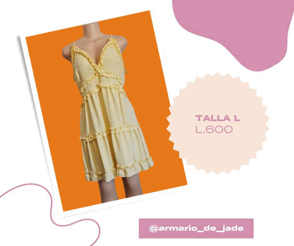 Vestido amarillo de verano 